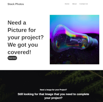 Stock Photo webpage